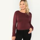 Shein Plus Button Detail Slim Fitted Tee