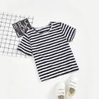 Shein Girls Striped Round Neck Tee