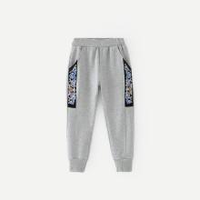 Shein Girls Embroidery Side Pants