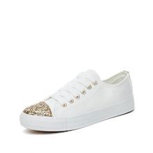 Shein Contrast Cap Toe Lace-up Sneakers