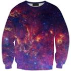 Shein 3d Digital Printing Purple Sky Sweatshirts Hedging