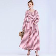 Shein Striped V Neck Dress