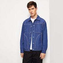 Shein Men Button Up Collar Jacket