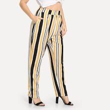 Shein Plus Colorful Stripe Skinny Pants