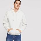 Shein Men Drawstring Solid Teddy Hoodie