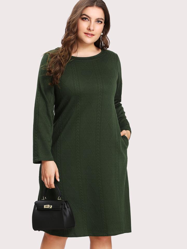 Shein Cable Textured Dress