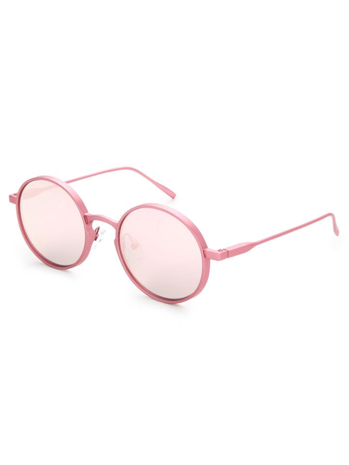 Shein Mirror Lens Round Sunglasses