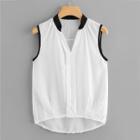 Shein V Cut Neck Sleeveless Top