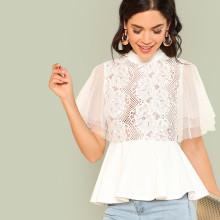 Shein Mock Neck Smock Top