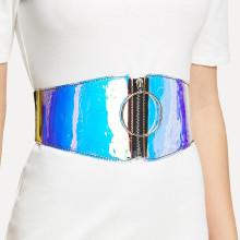 Shein Iridescence Zipper Up Belt