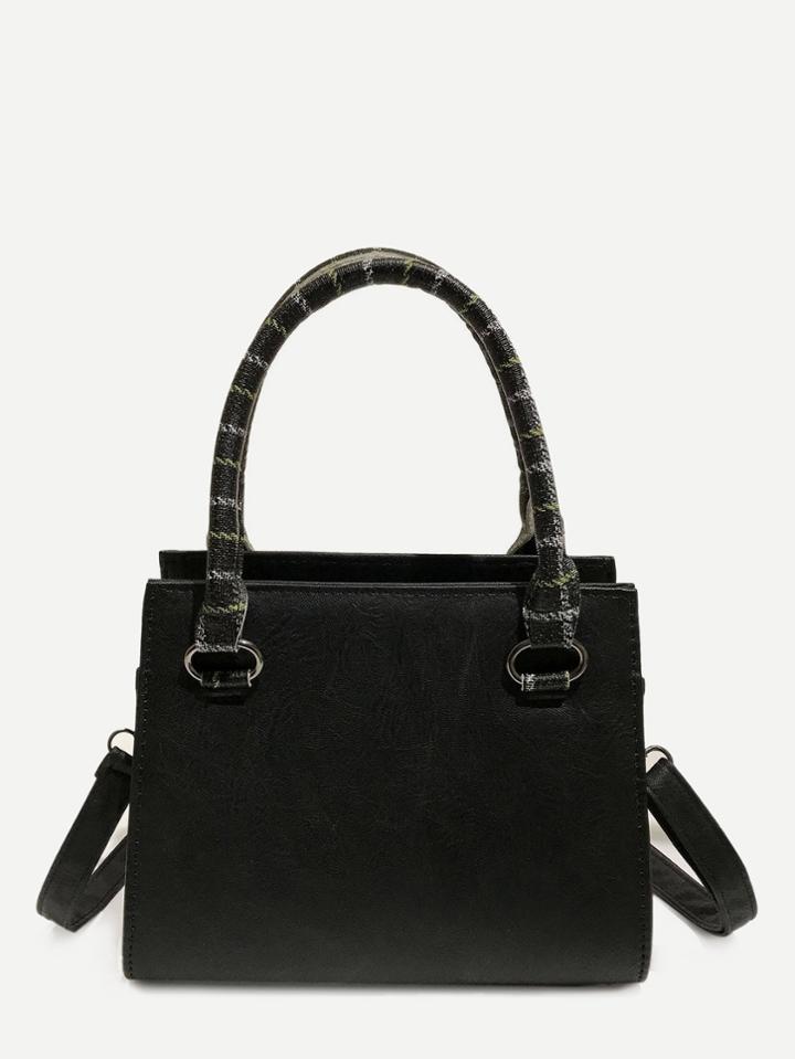 Shein Structured Crossbody Bag With Double Handle
