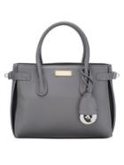 Shein Top Zip Side Turn Lock Grey Double Tote Bag