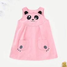 Shein Baby Cartoon Print Pinafore