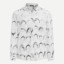 Shein Men Allover Face Print Shirt