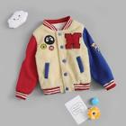 Shein Toddler Boys Cartoon Embroidery & Patched Teddy Jacket