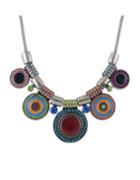 Shein Colorful Beads Round Statement Necklace