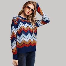 Shein Colorblock Striped Sweater