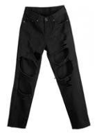 Rosewe Pocket Embellished Cutout Design Pants