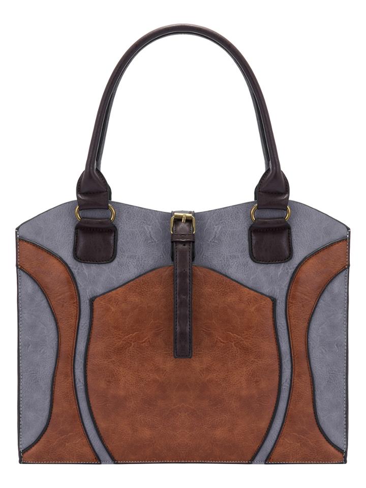 Shein Color Block Magnetic Pu Shoulder Bag