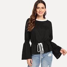 Shein Drawstring Detail Sweatshirt