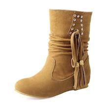 Shein Studded Detail Tassel Decor Boots
