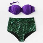 Shein Plus Scale Pattern Bikini Set