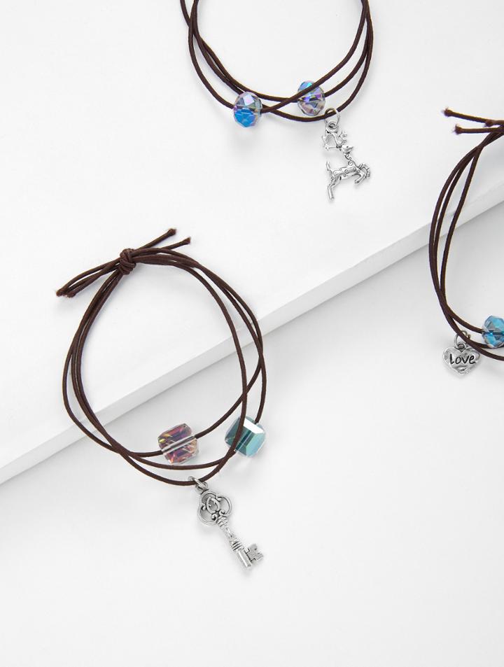 Shein Key Charm Hair Tie 3pcs