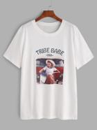 Shein Printed Short Sleeve T-shirt