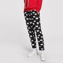 Shein Men Slant Pocket Allover Print Pants