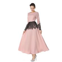 Shein Lace Contrast Flare Dress