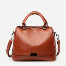 Shein Metal Detail Crossbody Bag With Double Handle