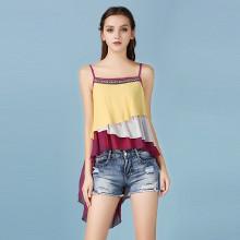 Shein Asymmetrical Tiered Chiffon Cami Top