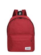 Shein Solid Color Slogan Detail Backpacks Bag