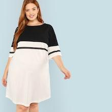 Shein Plus Cut And Sew Dress