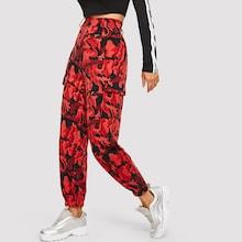 Shein High Waist Camo Print Sweatpants