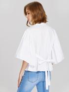 Shein Tied Back Exaggerate Fluted Sleeve Blouse