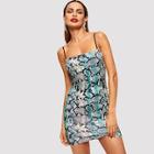 Shein Snake Print Cami Dress