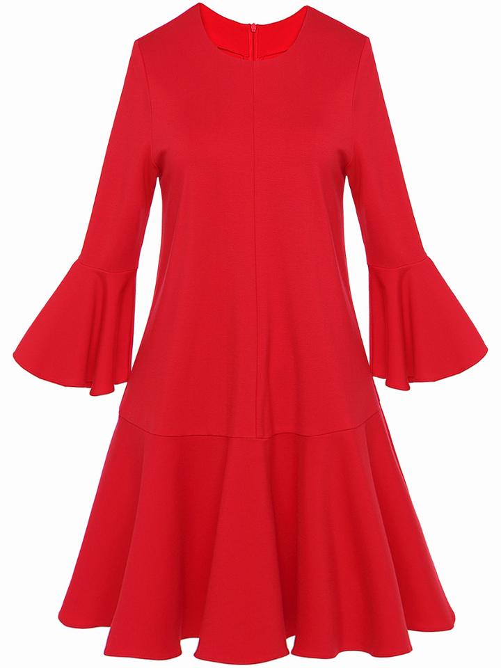 Shein Bell Sleeve A-line Dress