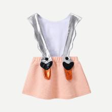 Shein Girls Swan Detail Dress