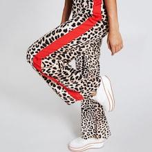 Shein Contrast Sideseam Leopard Palazzo Pants