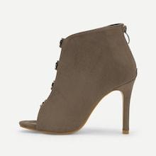 Shein Metal Decor Cut-out Stiletto Heels