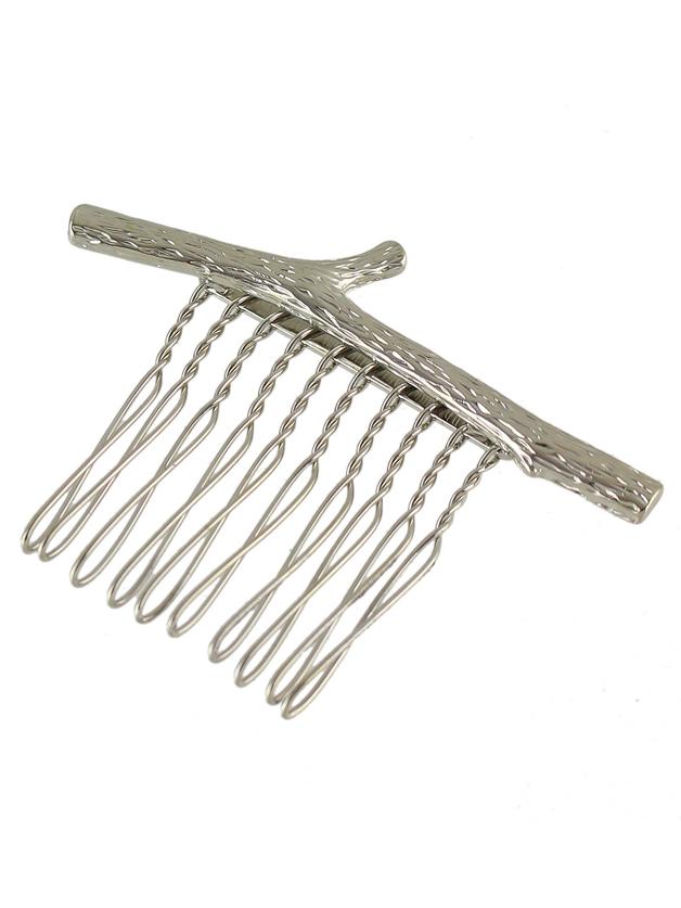 Shein Simple Model Silver Color Hair Combs