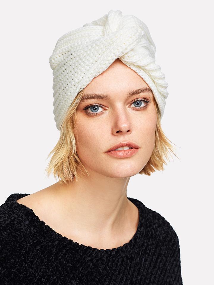 Shein Twist Knit Beanie Hat