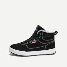 Shein Men Faux Fur Lined Lace Up Sneakers