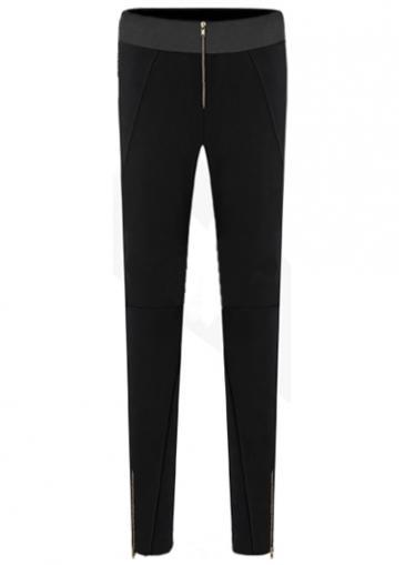 Rosewe Classic Middle Waist Design Zipper Fly Cotton Pants
