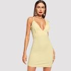 Shein Side Zip Asymmetrical Neck Dress