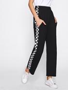 Shein Side Checked Pants