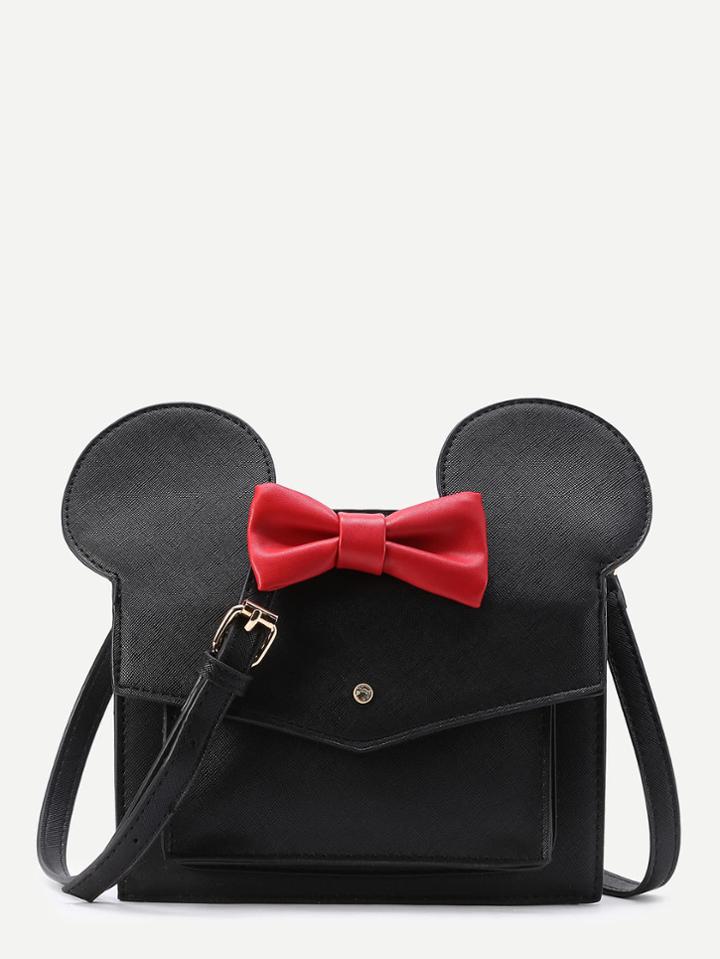 Shein Bow Decor Flap Shoulder Bag