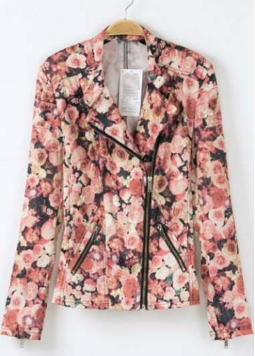 Rosewe New Arriving Long Sleeve Flower Printed Jackets For Woman