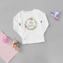 Shein Toddler Girls Letter & Floral Print Tee